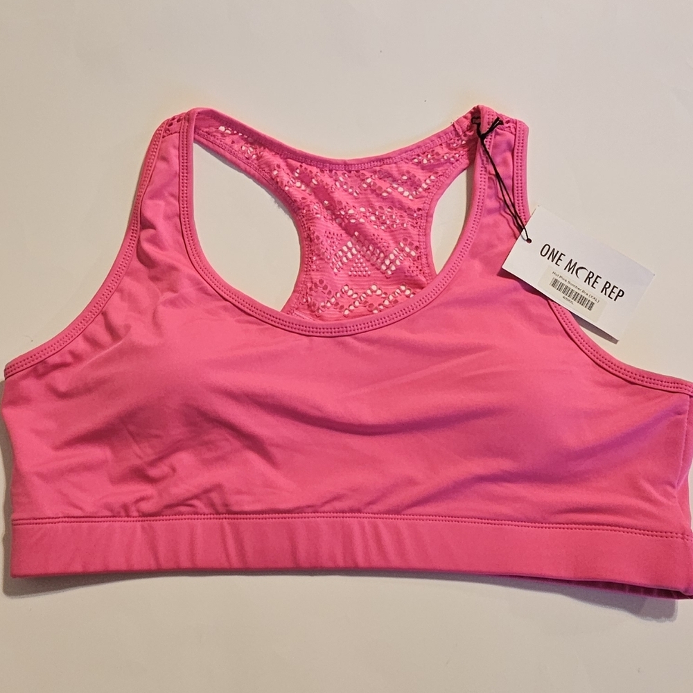 ZYIA Active Hot Pink Bomber Sports Bra XXL NWT - Picture 2 of 6